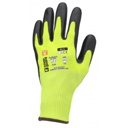 EUROCUT STRONG L440 SÁRGA/FEKETE TDM C LATEX KESZTYŰ