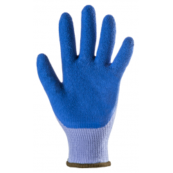 SZERELŐKESZTYŰ VASTAG, KÉK LATEX CSB TENYÉRREL