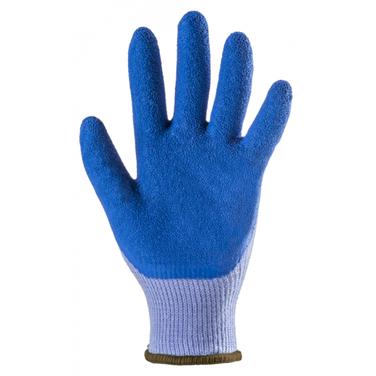 SZERELŐKESZTYŰ VASTAG, KÉK LATEX CSB TENYÉRREL_11