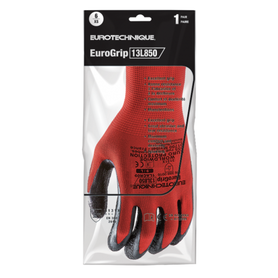EUROLITE  13L850 TENYERÉN LATEX MÁRTOTT PIROS KESZTYŰ_11