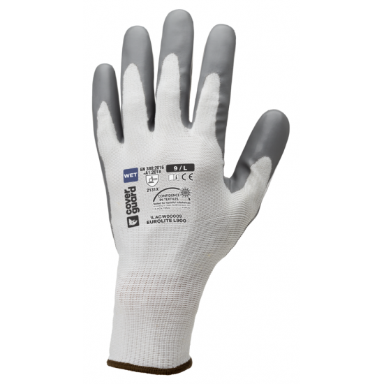EUROLITE L900 FEHÉR/SZÜRKE LATEX KÖRNYEZETBARÁT KESZTYŰ_11