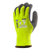 EUROWINTER TÉLI SÁRGA KESZTYŰ, SZÜRKE LATEX TENYÉR