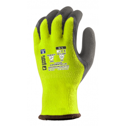 EUROWINTER TÉLI SÁRGA KESZTYŰ, SZÜRKE LATEX TENYÉR
