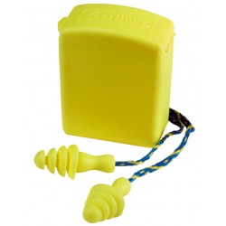 EARLINE - SÁRGA ZSINÓROS,LAMELLÁS FÜLDUGÓ+DOBOZ SNR30DB (ST)