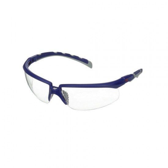 3M SOLUS 2001 KÉK/SZÜRKE SZÁR, VÍZTISZTA LENCSE 3M_S2001AF-BLU