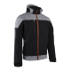 BANJO FEKETE/SZÜRKE SOFTSHELL DZSEKI, NARANCS CIPZÁR
