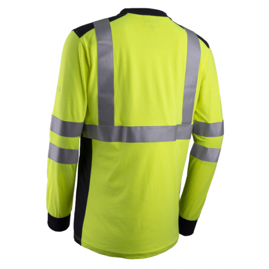 EKHI HOSSZÚ UJJÚ FLUO SÁRGA LÁNGÁLLÓ ÉS ANT. PÓLÓ_3XL