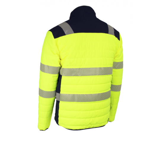 FLAKE FLUO SÁRGA/SÖTÉTKÉK THERMO DZSEKI_3XL