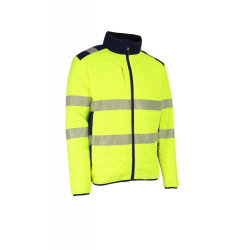 FLAKE FLUO SÁRGA/SÖTÉTKÉK THERMO DZSEKI