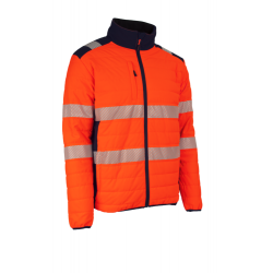 FLAKE FLUO NARANCS/SÖTÉTKÉK THERMO DZSEKI