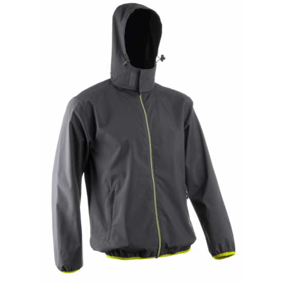 FROGGY SÖTÉTSZÜRKE/LIME SZÍNŰ SOFTSHELL DZSEKI_3XL