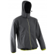 FROGGY SÖTÉTSZÜRKE/LIME SZÍNŰ SOFTSHELL DZSEKI_3XL