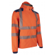 NEBULO FLUO NARANCS/SÖTÉTKÉK SOFTSHELL KABÁT