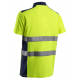 OKI FLUO SÁRGA/SÖTÉTKÉK RÖVID UJJÚ GALLÉROS PÓLÓ_3XL