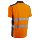 OKI FLUO NARANCS/SÖTÉTKÉK RÖVID UJJÚ GALLÉROS PÓLÓ_3XL