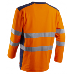 RIKKA HOSSZÚUJJÚ PÓLÓ HI-VIZ NARANCS ÉS KÉK SZÍNBEN