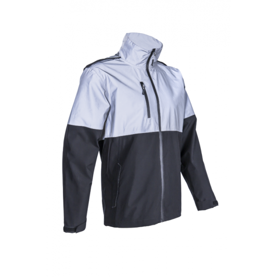 TAKA FÉNYVISSZAVERŐ BETÉTES FEKETE SOFTSHELL DZSEKI_3XL
