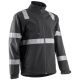 VIGILE FEKETE SOFTSHELL DZSEKI FÉNYV. CSÍKKAL_4XL