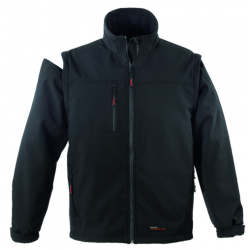 YANG 2/1 FEKETE SOFTSHELL DZSEKI