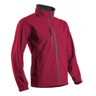 YANG II PIROS FÉRFI SOFTSHELL FELSŐ, YKK CIPZ