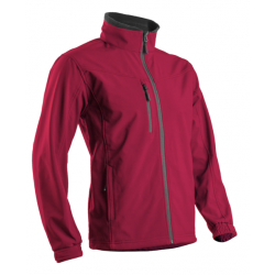 YANG II PIROS FÉRFI SOFTSHELL FELSŐ, YKK CIPZ