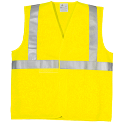 ECO hi-viz sÁrga mellény, hevederrel, XL osztály 2