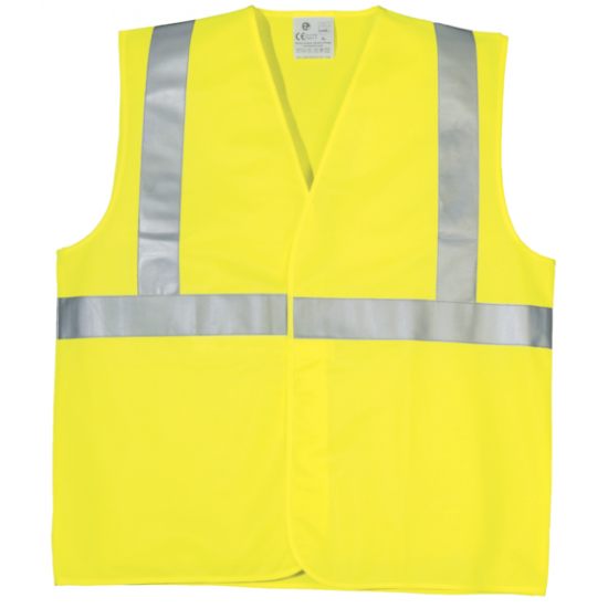 ECO hi-viz sÁrga mellény, hevederrel, XL osztály 2