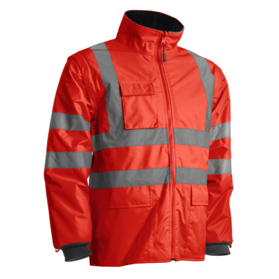 KANATA 4/1 HI-VIZ PIROS/SZÜRKE PE KABÁT_4XL KANATA 4/1 HI-VIZ PIROS/SZÜRKE PE KABÁT_4XL
