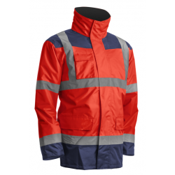 KANATA 4/1 HI-VIZ PIROS/KÉK PE KABÁT