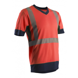 KOMO HI-VIZ PIROS RÖVID UJJÚ PÓLÓ