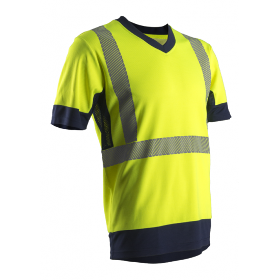 KOMO HI-VIZ SÁRGA RÖVID UJJÚ PÓLÓ_3XL