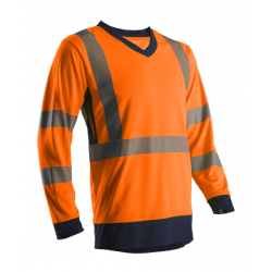 SUNO HI-VIZ NARANCS HOSSZÚ UJJÚ PÓLÓ
