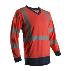SUNO HI-VIZ PIROS HOSSZÚ UJJÚ PÓLÓ