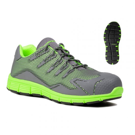 FLUORITE S1P HI-VÍZ SÁRGA SPORT KOMPOZIT VÉDŐFÉLCIPŐ_47
