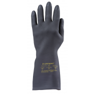 NEOPRÉN, FEKETE VEGYSZERÁLLÓ KESZTYŰ, 32CM/0,7MM, ÉRDES
