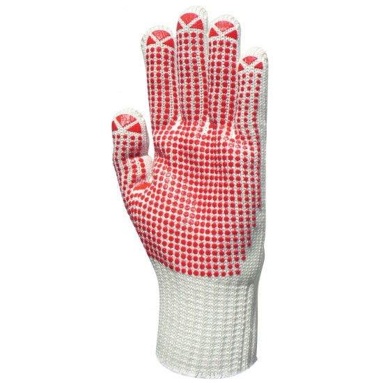 KÖTÖTT, PIROS PÖTTYÖS, VASTAG POLIAMID/PAMUT KESZTYŰ_10 KÖTÖTT, PIROS PÖTTYÖS, VASTAG POLIAMID/PAMUT KESZTYŰ_10