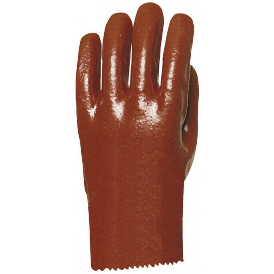 MÁRTOTT PVC KESZTYŰ, BORDÓ, SAV/LÚG/OLAJÁLLÓ, 27CM-ES_10 MÁRTOTT PVC KESZTYŰ, BORDÓ, SAV/LÚG/OLAJÁLLÓ, 27CM-ES_10