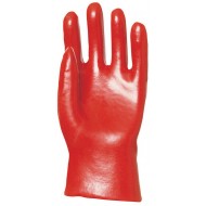 MÁRTOTT PVC KESZTYŰ, PIROS, 27CM HOSSZÚ