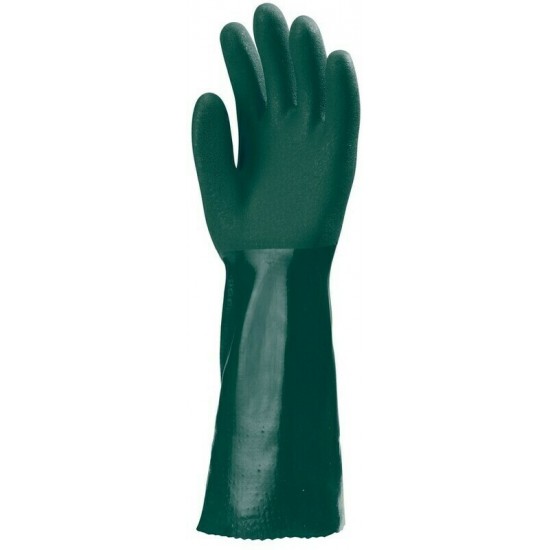 MÁRTOTT POLIMER KESZTYŰ, ZÖLD, VEGYSZERÁLLÓ, 40CM_10 MÁRTOTT POLIMER KESZTYŰ, ZÖLD, VEGYSZERÁLLÓ, 40CM_10