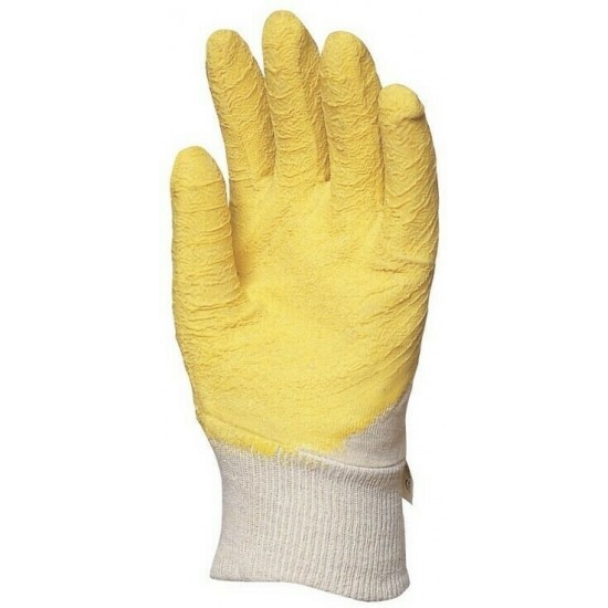MÁRTOTT SÁRGA LATEX, CSÚSZÁSBIZTOS, SZELLŐZŐ KÉZHÁT_10 MÁRTOTT SÁRGA LATEX, CSÚSZÁSBIZTOS, SZELLŐZŐ KÉZHÁT_10