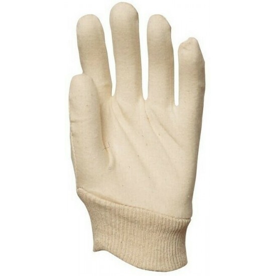 PAMUTKESZTYŰ, 30 GR-OS FEHÉR INTERLOCK, MANDZSETTÁVAL_9 PAMUTKESZTYŰ, 30 GR-OS FEHÉR INTERLOCK, MANDZSETTÁVAL_9