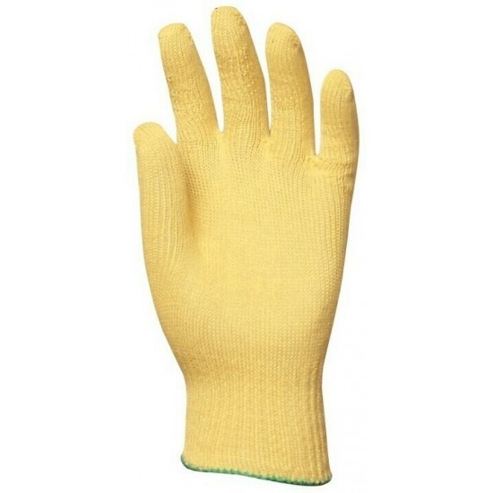KÖTÖTT VÉKONY SÁRGA KEVLAR KESZTYŰ, VÁGÁSBIZTOS, HŐÁLLÓ_9 KÖTÖTT VÉKONY SÁRGA KEVLAR KESZTYŰ, VÁGÁSBIZTOS, HŐÁLLÓ_9