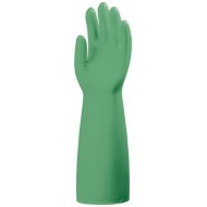 MÁRTOTT ZÖLD NITRIL KESZTYŰ, VEGYSZERÁLLÓ, 45CM/0,56MM