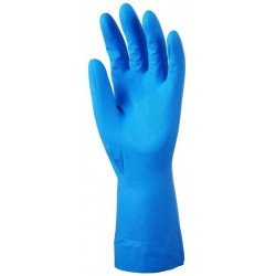 NITRIL KÉK VEGYSZERÁLLÓ KESZTYŰ,32CM/0,22MM,SIMA BELSŐ