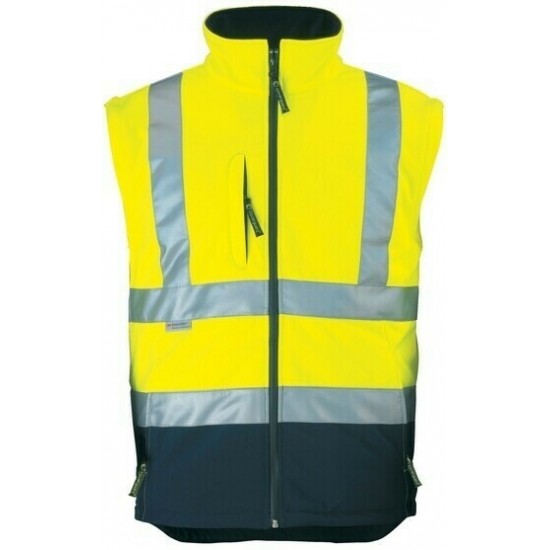 FLUO DZSEKI SÁRGA/KÉK_XXXL