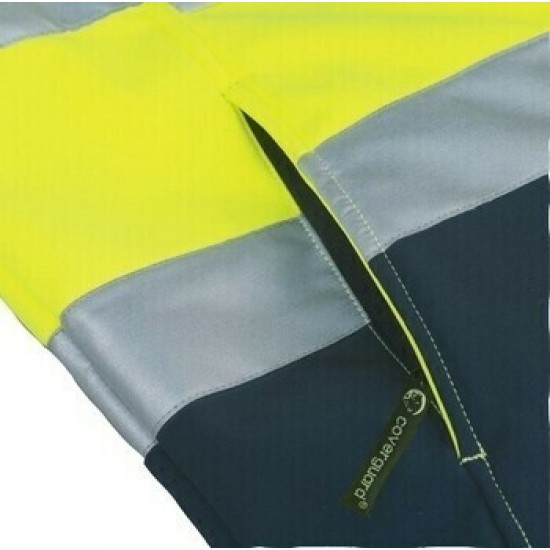 FLUO DZSEKI SÁRGA/KÉK_XXXL