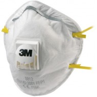 3M 8812 FFP1S RÉSZECSKESZŰRŐ SZELEPES FÉLÁLARC, 240 DB/KRT