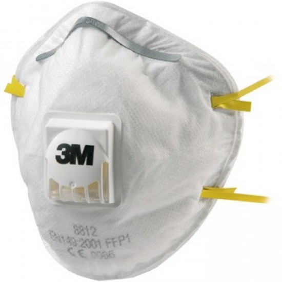 3M 8812 FFP1S RÉSZECSKESZŰRŐ SZELEPES FÉLÁLARC, 240 DB/KRT
