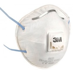 3M 8822 FFP2S RÉSZECSKESZŰRŐ SZELEPES FÉLÁLARC, 240 DB/KRT
