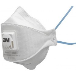 3M 9322+ AURA FFP2 RÉSZECSKESZŰRŐ FÉLÁLARC, 120 DB/KRT
